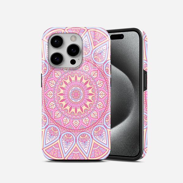 Pink Mandala 2 in 1 Mobile Case