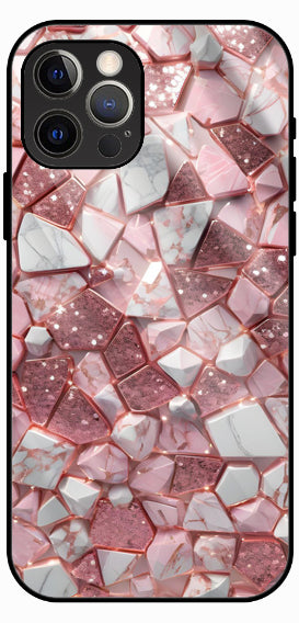 Pink Marble Stone Texture Luxury Glass Back Phone Case