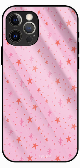 Pink Speckle Cute Premium Glass Phone Case