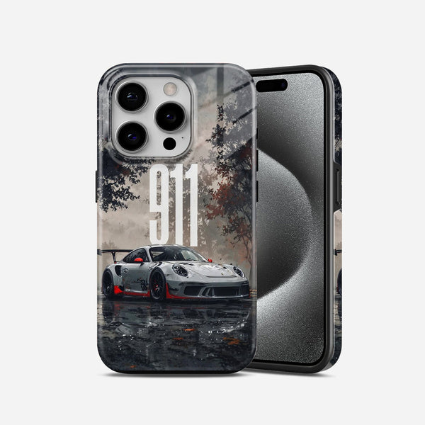Porsche  911  in  White  2  in  1  Mobile  Case