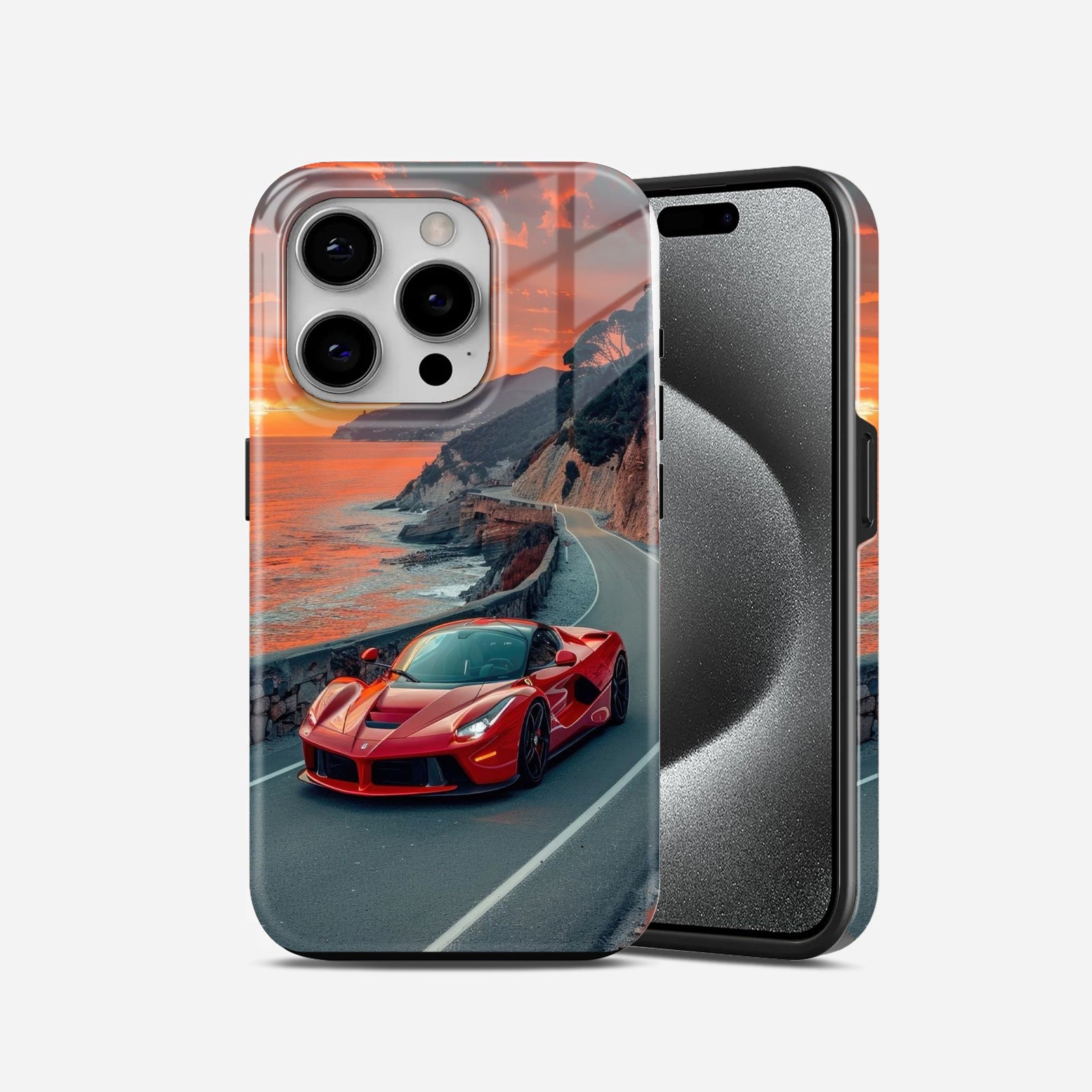 Red  Car  in  Mountains  2  in  1  Mobile  Case