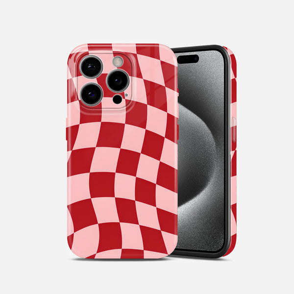 Red Checker Classic Hard Glossy Case - Stylish & Protective Cover