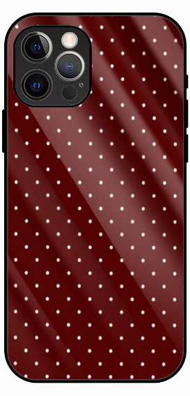 Red Polka Dots Premium Glass Phone Case