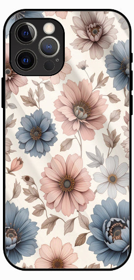 Soft Pastel Floral Garden Luxury Glass Back Phone Case