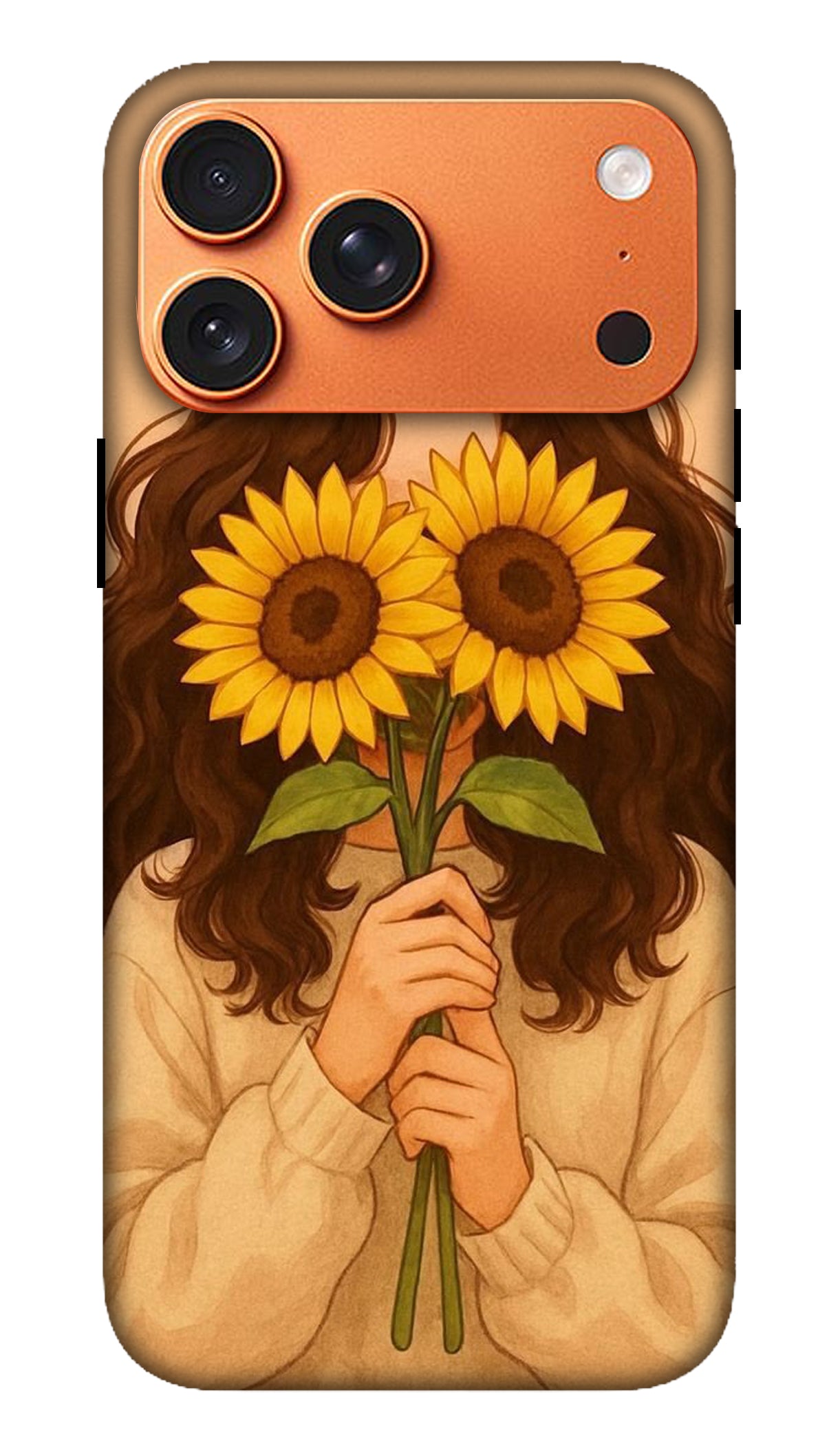 Sunflower Girl Aesthetic Phone Case
